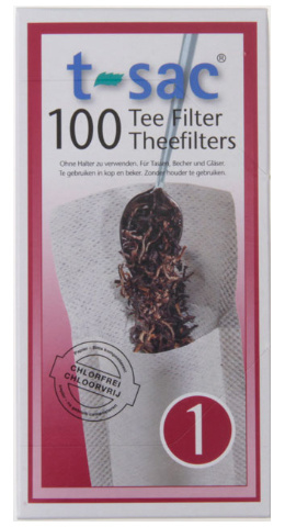 Daar Afdeling olifant T-Sac 1 - 100 thee filter zakjes voor 1 kopje | - Accessoires | Oceandrum.nl