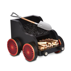 Kolenwagon trein zwart