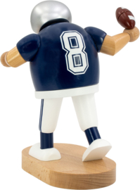 Football-speler blauw 20cm