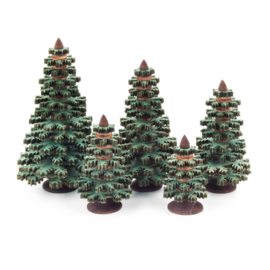 Naaldboompjes groen (set 5)
