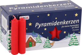 Kerstpiramide met sneeuwpop 17cm