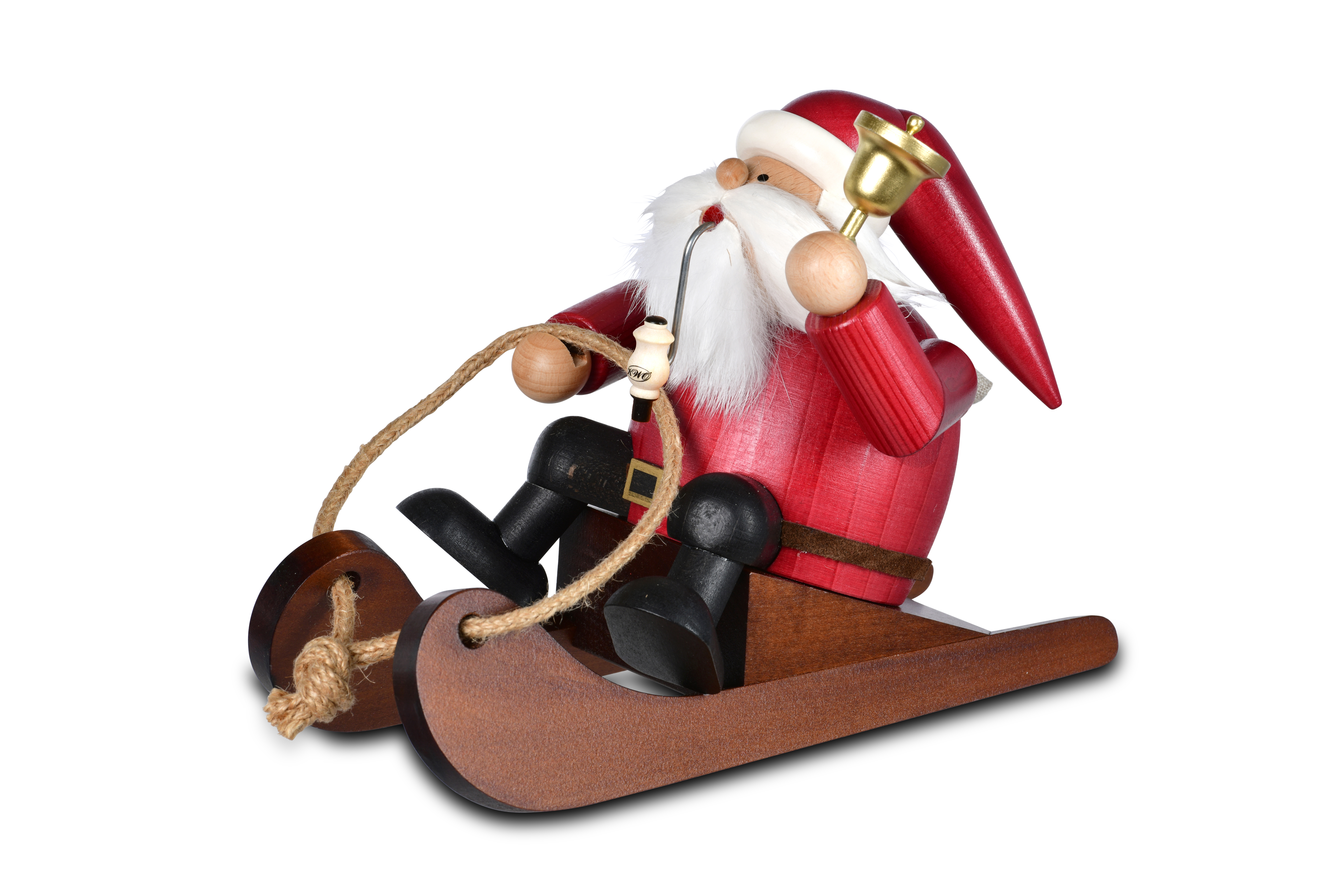 Santa Claus met slee 22cm