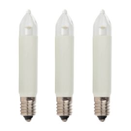 Reservelampjes kerstverlichting kaarsmodel LED 8-55V (set 3)