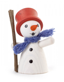 Sneeuwpop met rode cilinderhoed