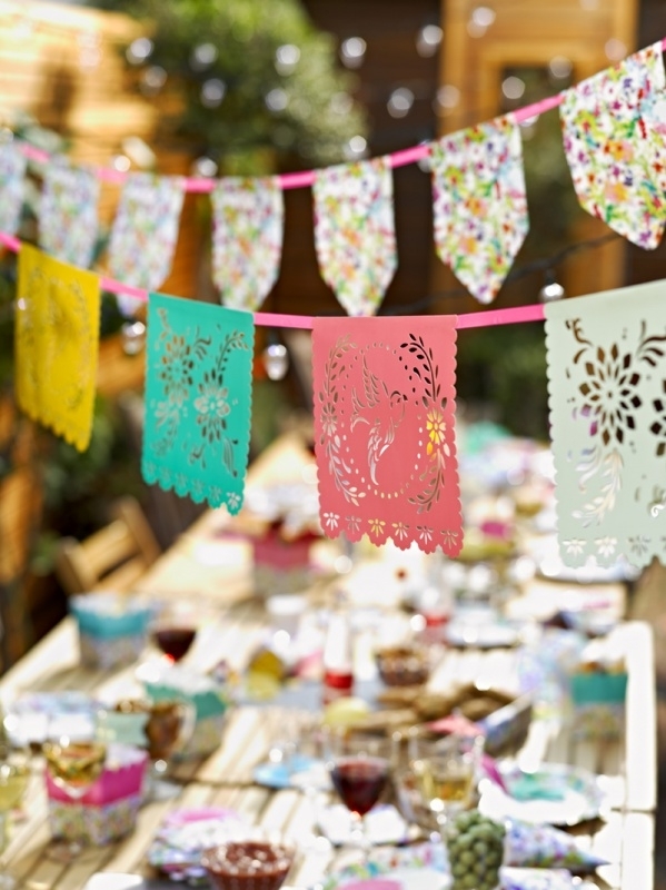 Floral fiesta mexicana bunting