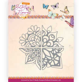 Jeanine's Art Perfect Butterfly Flowers 4 in 1 corner die (mal) JAD10151