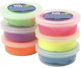 Silk Clay koker neon kleuren 6 x 14 gram