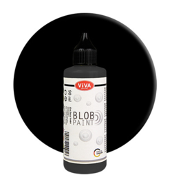 Viva Decor Blob paint (verf) Schwarz (zwart) flesje 90 ml