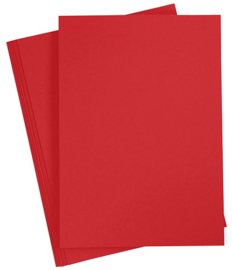 Colortime gekleurd karton Kerstrood 2 vellen A4 (21 x 29,7 cm) 180 grams