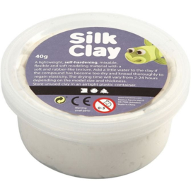 Silk Clay (klei) wit bakje à 40 gram 79101