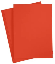 Colortime gekleurd karton rood 2 vellen A4 (21 x 29,7 cm) 180 grams