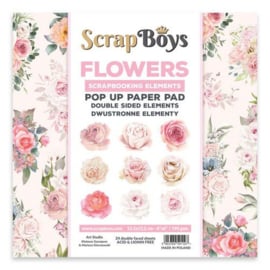 Art Studio Scrap Boys Flowers Pop Up paper pad 15,2 x 15,2 cm