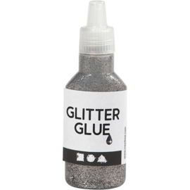 Glitterlijm grijs flesje 25 ml 318310