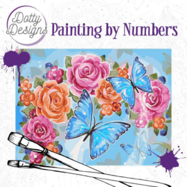 Dotty Designs painting by numbers butterflies DDP1002