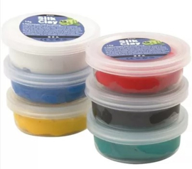 Silk Clay koker primaire kleuren 6 x 14 gram