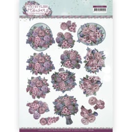 Yvonne Creations Stylish Flowers Sweet Bouquet 3D knipvel A4 CD11781