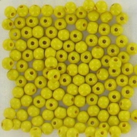 Houten kralen geel 125 stuks Ø 6 mm 85-806-204
