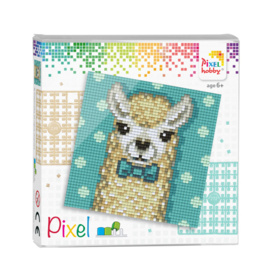 Pixelhobby Pixel set alpaca white 12 x 12 cm