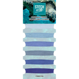 Stitch and Do embroidery thread blue 6 x 25 meter STDOBGSET004