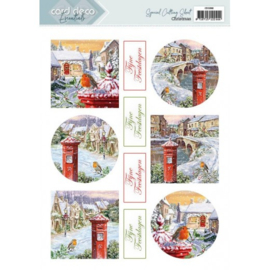 Card Deco Essentials CD11892 Christmas Dutch 3D knipvel A4