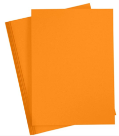 Colortime gekleurd karton oranje 2 vellen A4 (21 x 29,7 cm) 180 grams