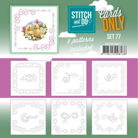 Stitch and Do Cards only 77 met 6 verschillende oplegkaartjes