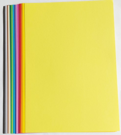 Colortime gekleurd karton assorti 20 vellen A4 (21 x 29,7 cm) 180 grams