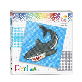 Pixelhobby Pixel set haai 12 x 12 cm