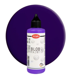 Viva Decor Blob paint (verf) Violett (donker paars) flesje 90 ml
