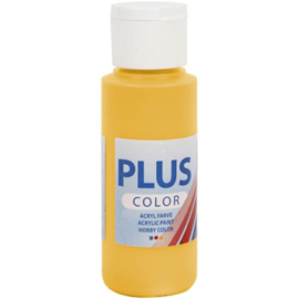 Plus Color acrylverf yellow sun (gele zon) fles 60 ml