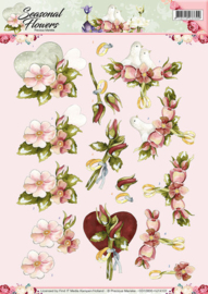 Precious Marieke CD10800 Seasonal Flowers 3D knipvel A4