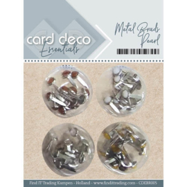 Card Deco Essentials metalen brads circa 48 stuks CDEBR005