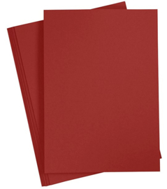 Colortime gekleurd karton bordeaux 2 vellen A4 (21 x 29,7 cm) 180 grams