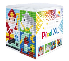 Pixelhobby XL mosaic kubussetje Sinterklaas 1 6,2 x 6,2 cm