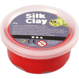Silk Clay (klei) rood bakje à 40 gram 79104