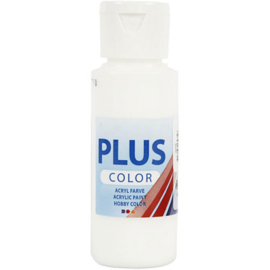 Plus Color acrylverf wit fles 60 ml