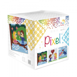 Pixelhobby Pixel mosaic kubussetje liefde 6,2 x 6,2 cm