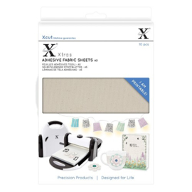 DoCrafts Xcut Xtra's A5 adhesive fabric (stof) sheets 10 stuks XCU 174404