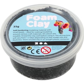 Foam Clay (klei) zwart bakje à 35 gram