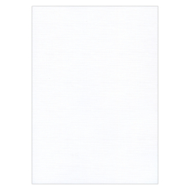 Card Deco linnenkarton oplegkaarten wit 25 vellen 9,7 x 14 cm
