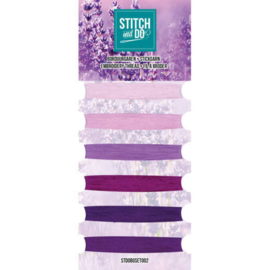 Stitch and Do embroidery thread purple 6 x 25 meter STDOBGSET002