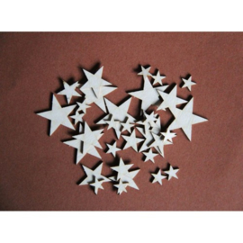 Filigranki Laser Cut chipboards stars (sterren) 32 stuks XMAS-029