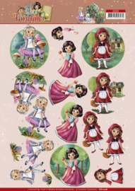 Yvonne Creations Fairytales princesses 3D knipvel A4 CD11228