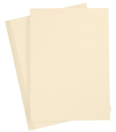 Colortime gekleurd karton crême 2 vellen A4 (21 x 29,7 cm) 180 grams
