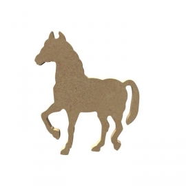 Gomille MDF paard 9,9 x 11,3 cm dikte 5 mm