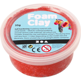 Foam Clay (klei) rood bakje à 35 gram