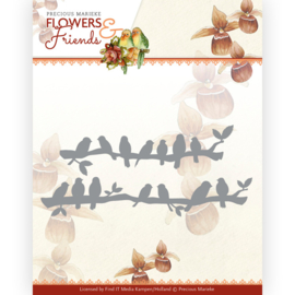 Precious Marieke Flowers en Friends Birds in a Row die (mal) PM10231
