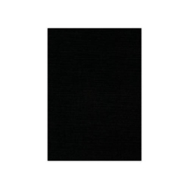 Card Deco linnenkarton vierkant (27 x 13,5 cm) zwart 10 vellen 240 grams