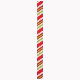 Docrafts Create Christmas ribbon/lint Red Stripe PMA 367925 3 meter