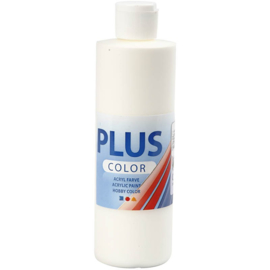Plus Color acrylverf off white (gebroken wit) 39437 fles 250 ml